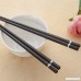 LIUNA@ 5 Pairs Black Square Fiberglass Chop Sticks Reusable Luxury Chinese Chopstick Set 24cm - B0725WCGRR